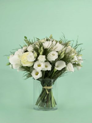 Bouquet de fleurs blanc - Albino