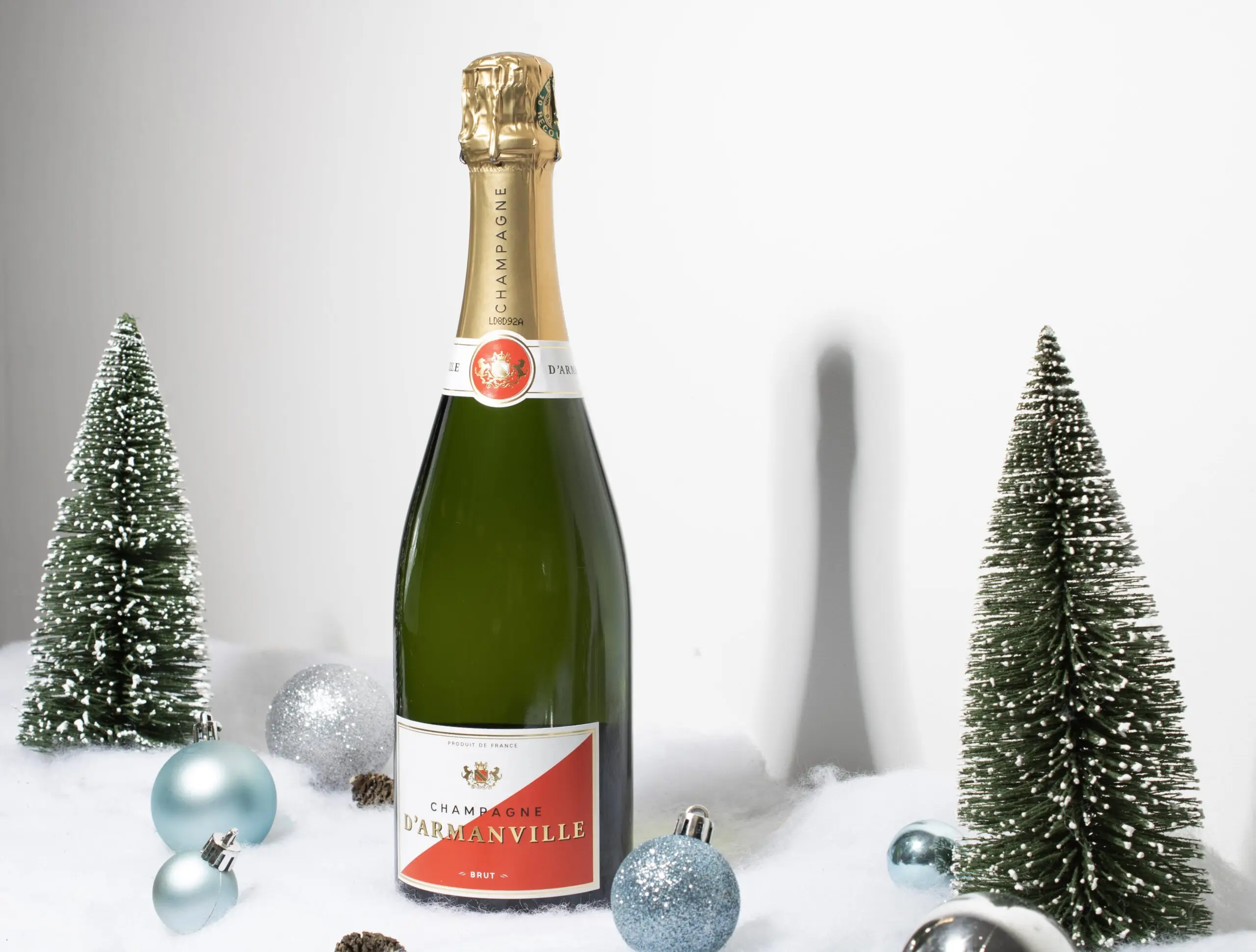 Bouteille de Champagne spécial fêtes de fin d'année