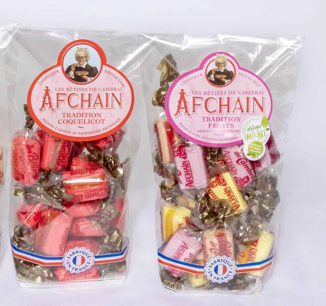 Trio de Bêtises de Cambrai, bonbons du Nord