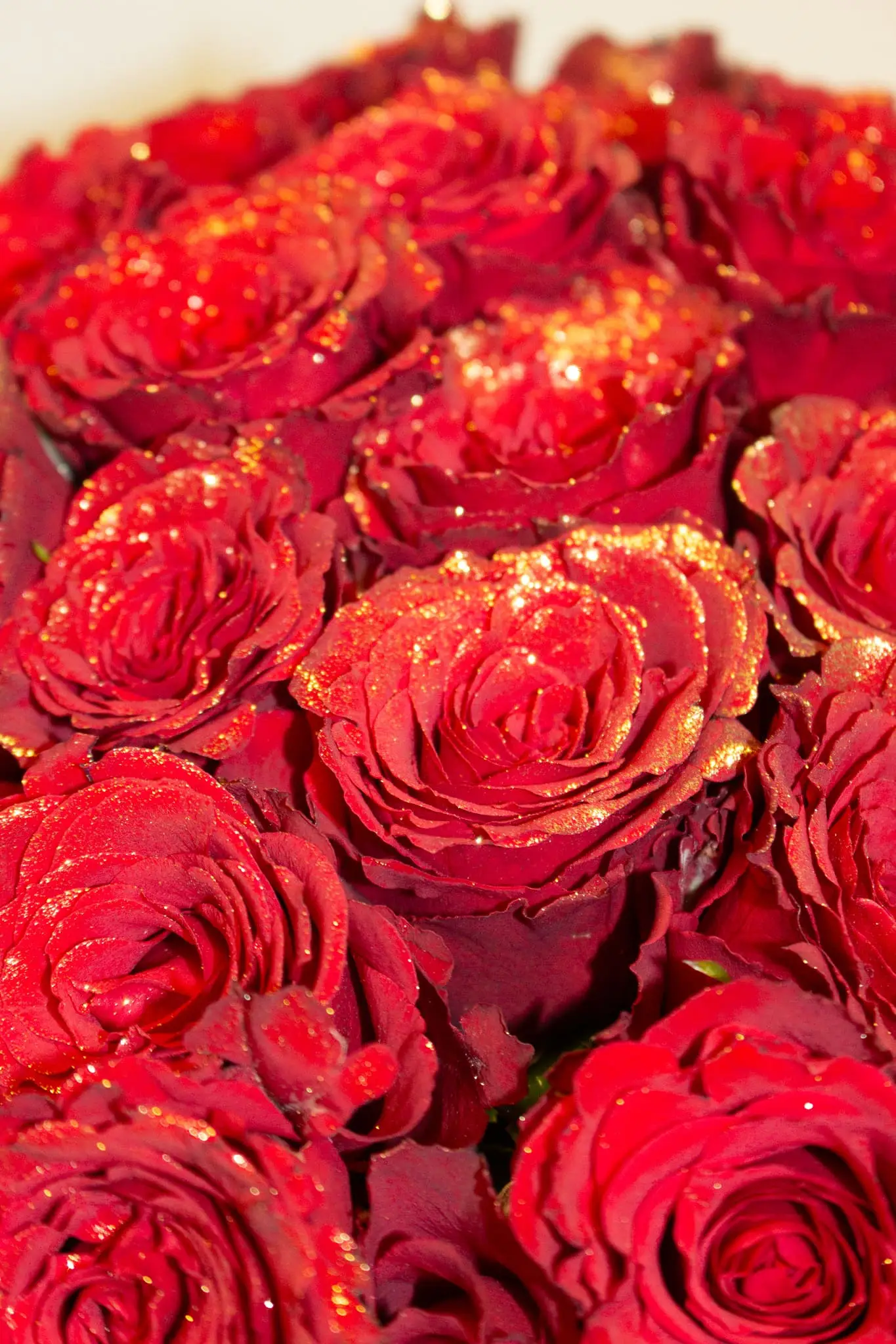 Roses rouges pailletées – Image 2