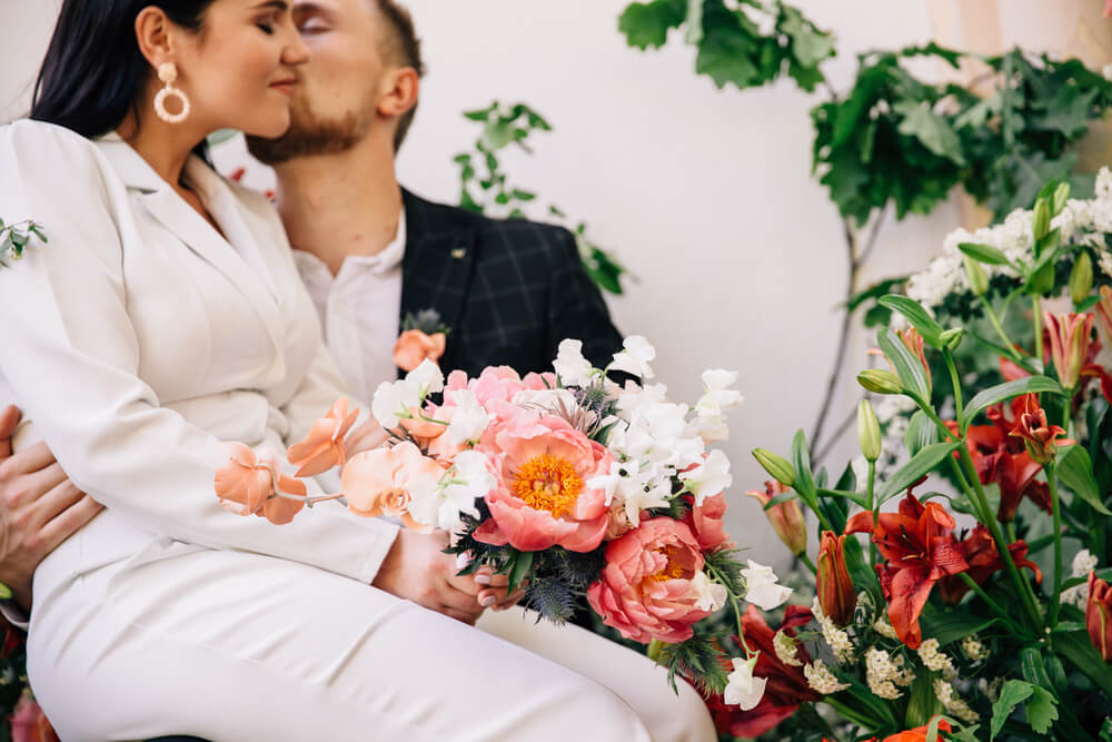 Bouquet de fleurs pour un mariage champêtre