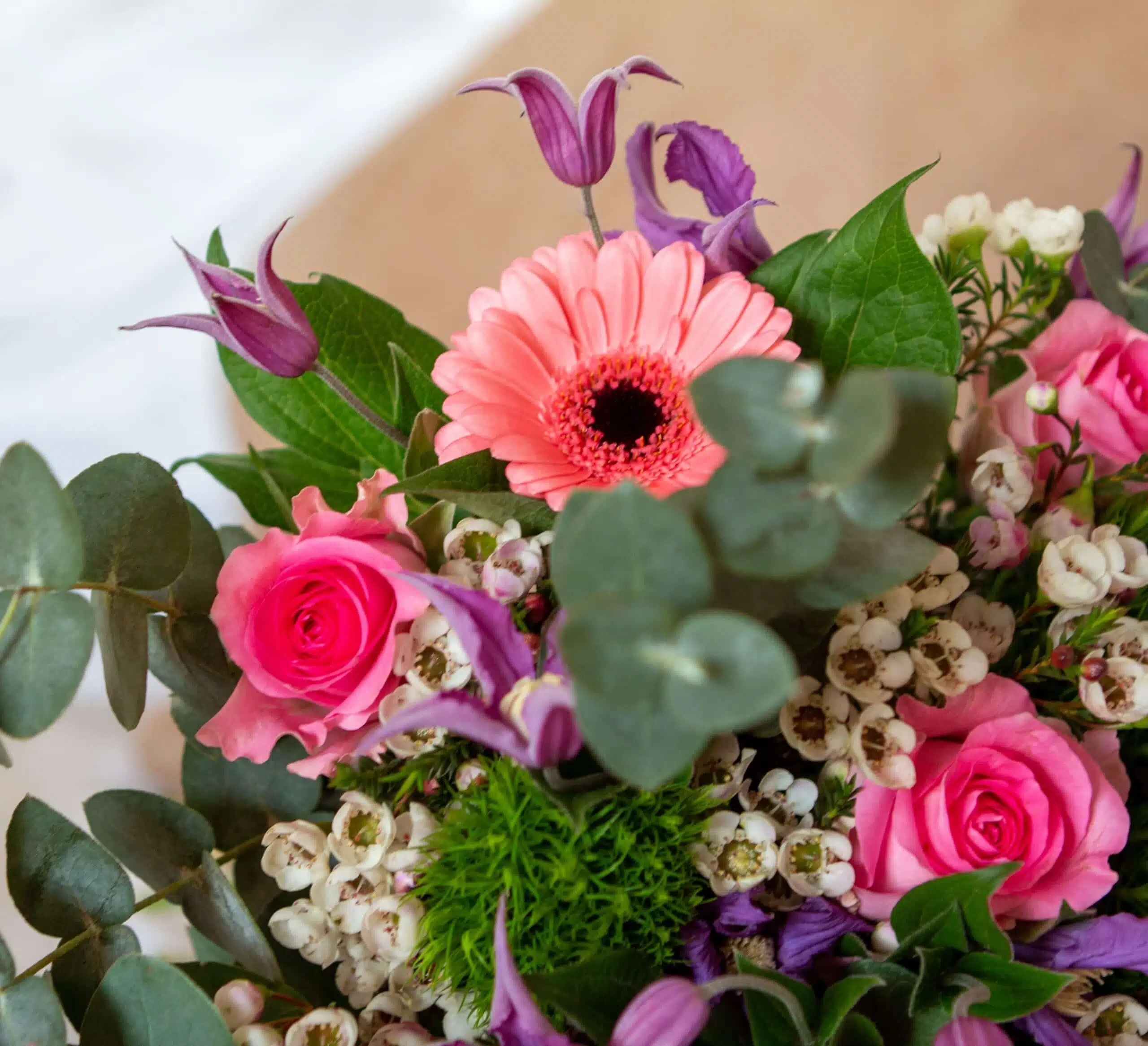 fêtes des grands mères rose violet et vert