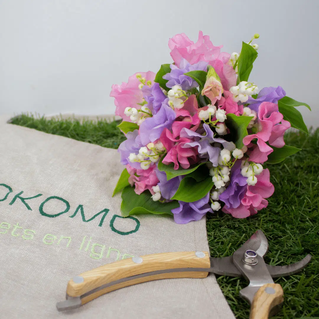 Bouquet du 1er mai : Muguet, Pois de senteur