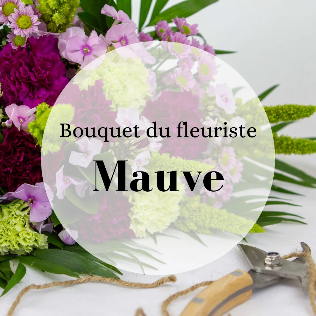Bouquet du fleuriste mauve