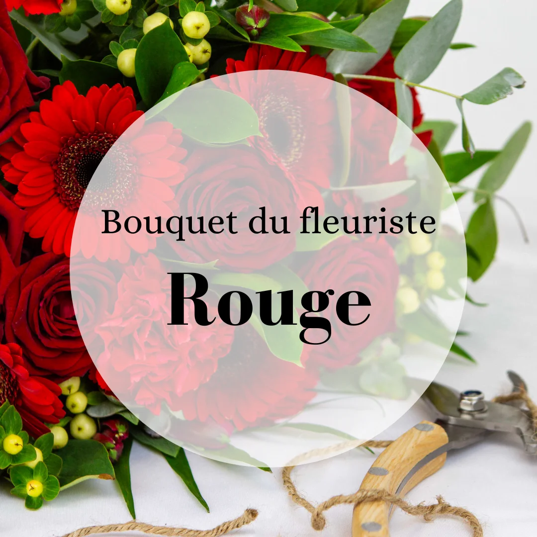 Bouquet du fleuriste rouge