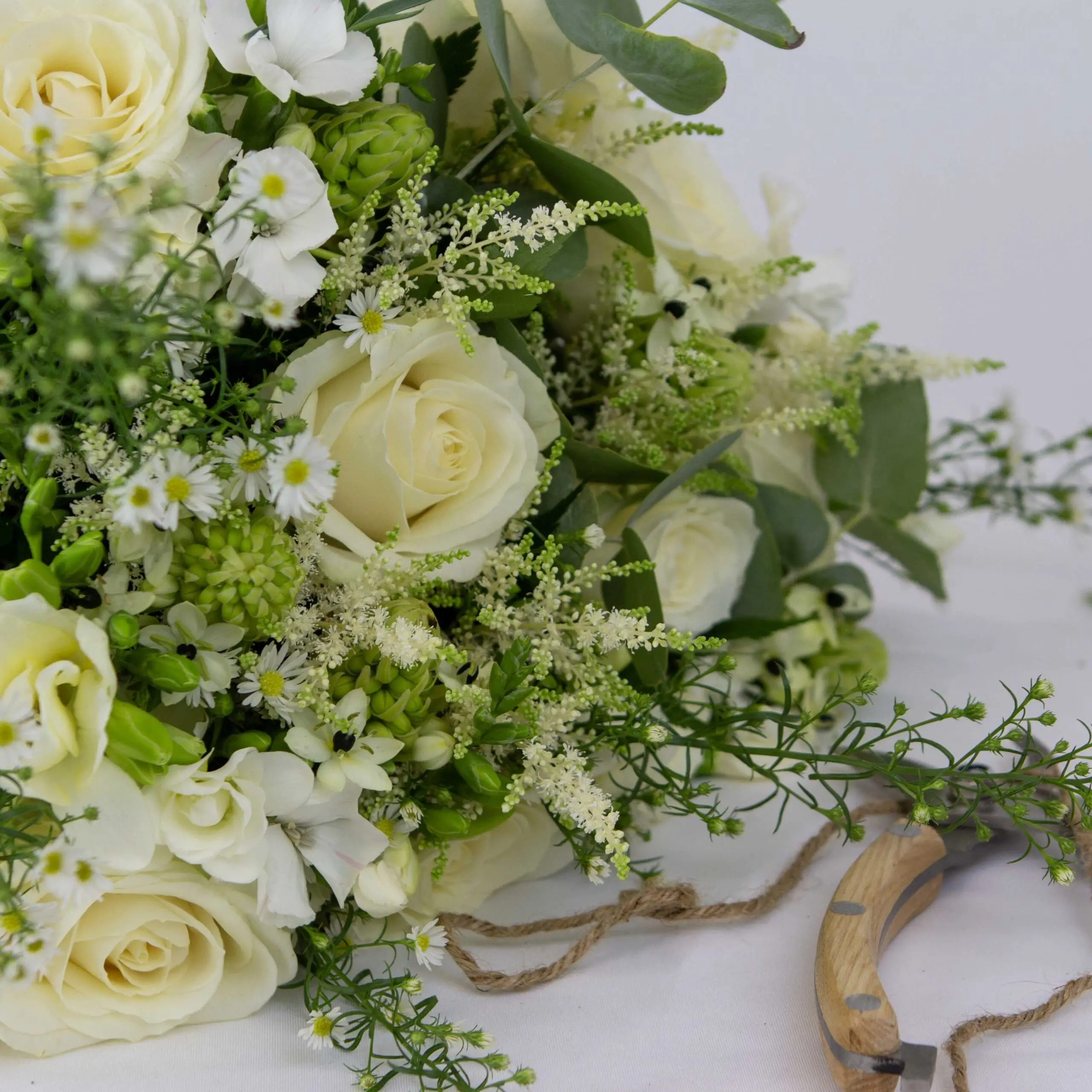 Bouquet création du fleuriste Blanc