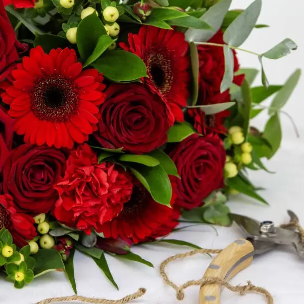Bouquet création du fleuriste Rouge