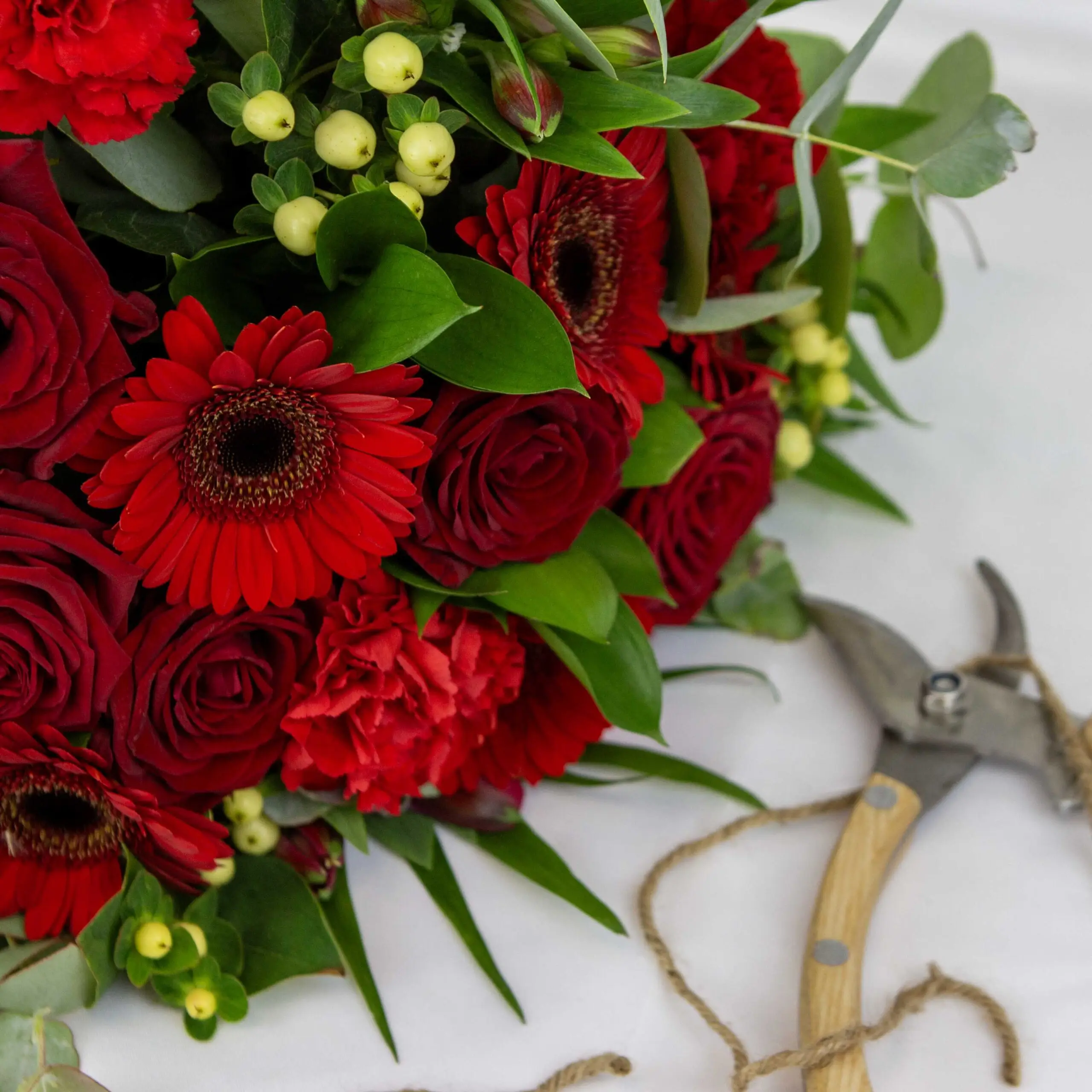 Bouquet création du fleuriste Rouge