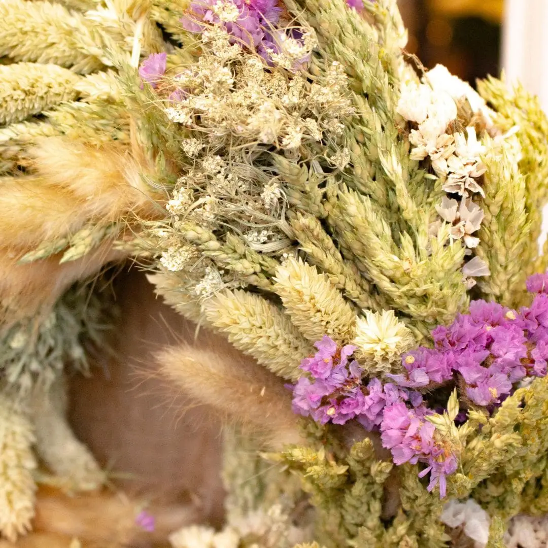 Couronne de fleurs séchées deborah