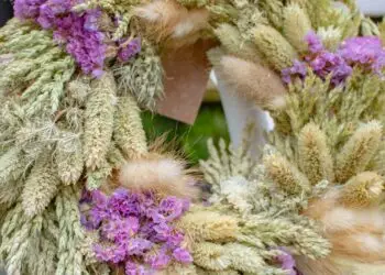 Couronne de fleurs séchées deborah