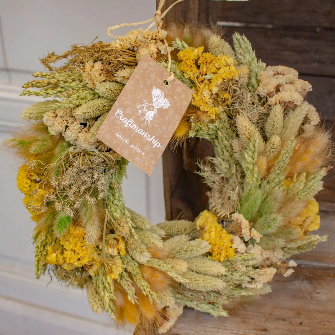 Couronne de fleurs séchées juliette