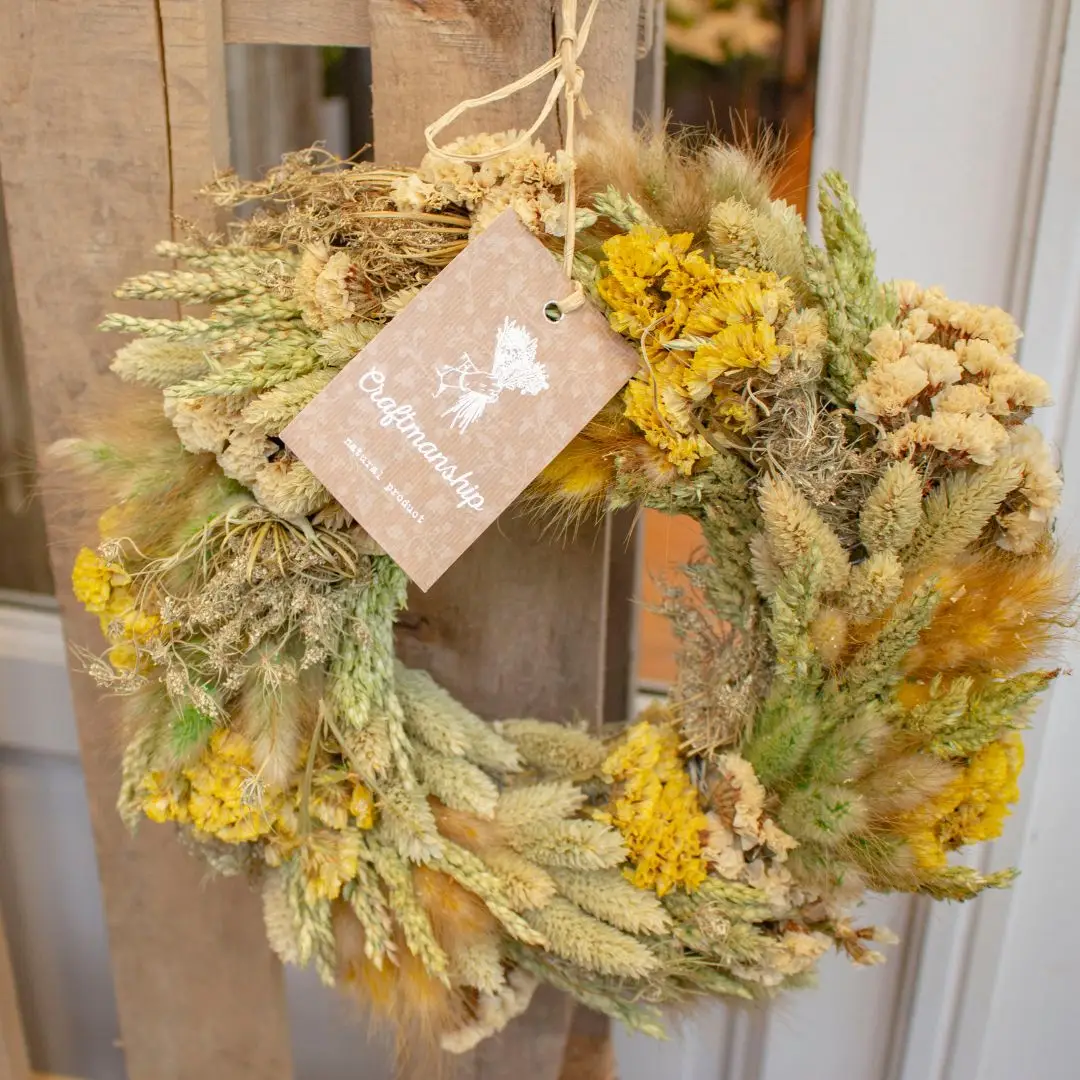 Couronne de fleurs séchées juliette