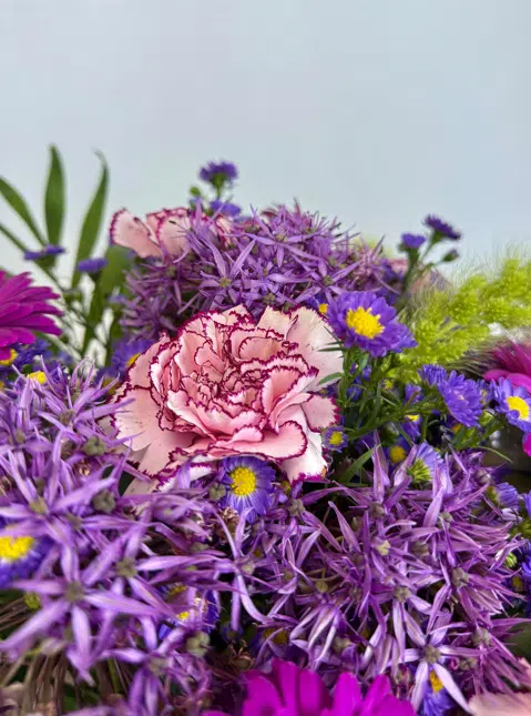 Bouquet Color de Juillet dans les tons violet