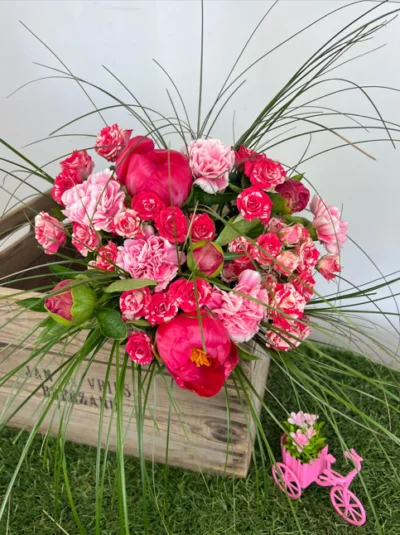 Bouquet color du mois de Mai couleur fuschia