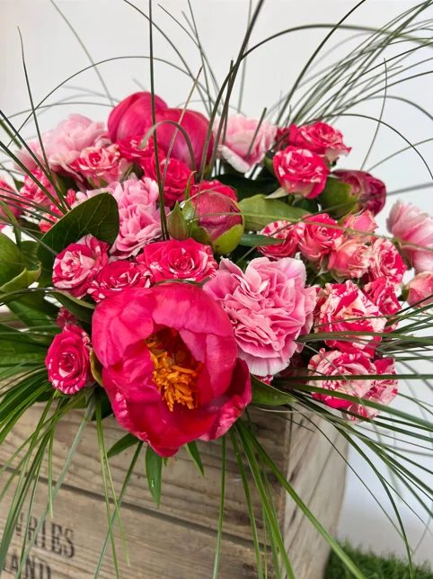 Bouquet color du mois de Mai couleur fuschia