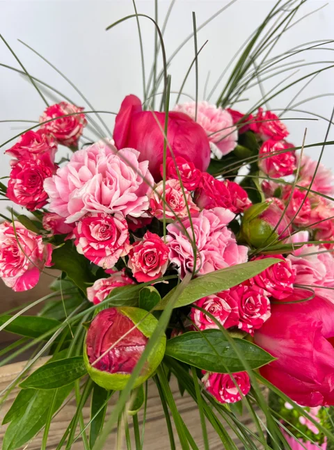 Bouquet color du mois de Mai couleur fuschia