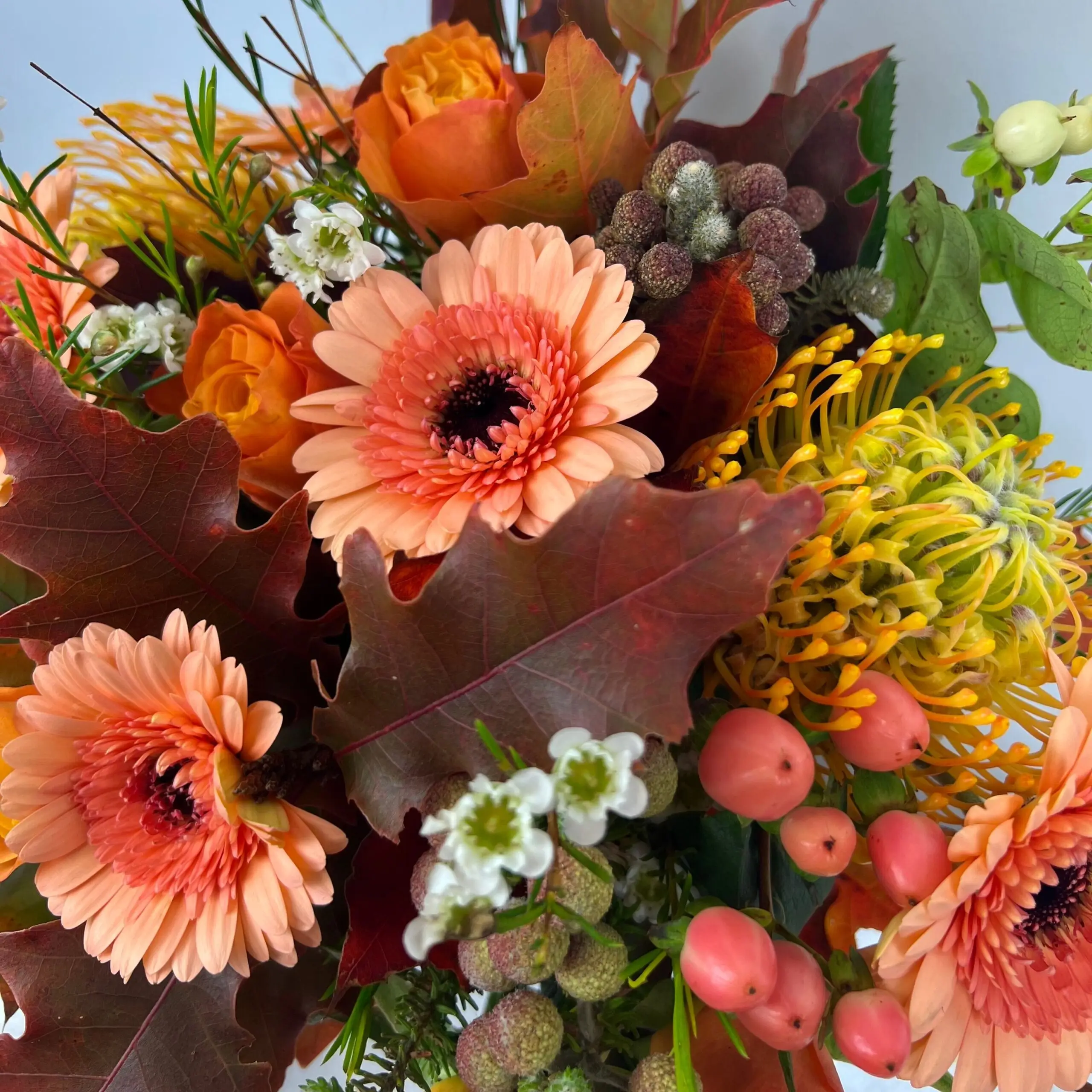 Bouquet Châtaigne dans des couleurs chaudes et automnales