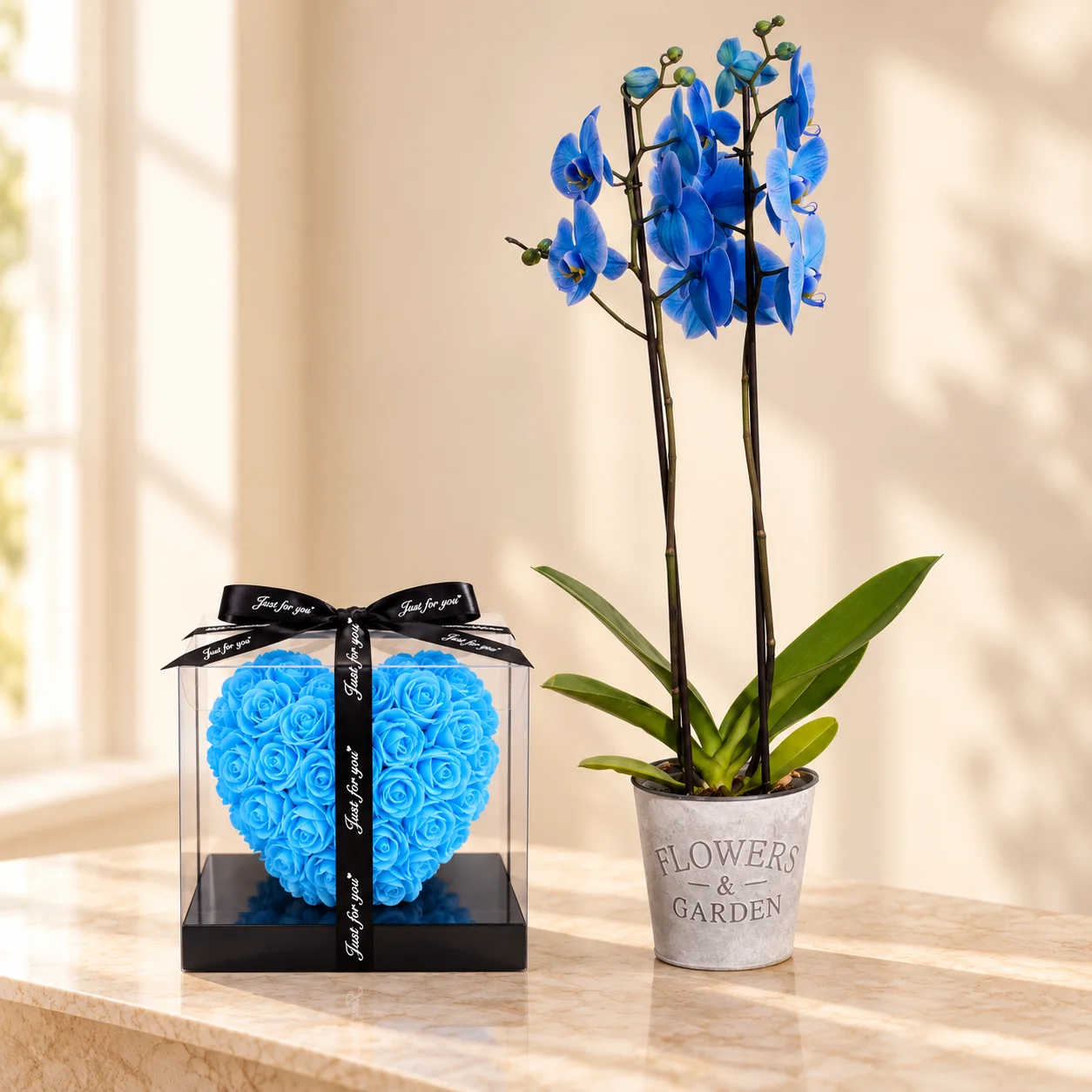Pack Orchidée bleue et Cœur bleu — deuxième vue